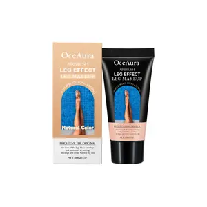 Krim Foundation Pewarna Kulit Kaki OceAura, Penyempurna Warna Kulit Sawo Matang Perunggu untuk Aktivitas Luar Ruangan dan Pantai di Musim Panas