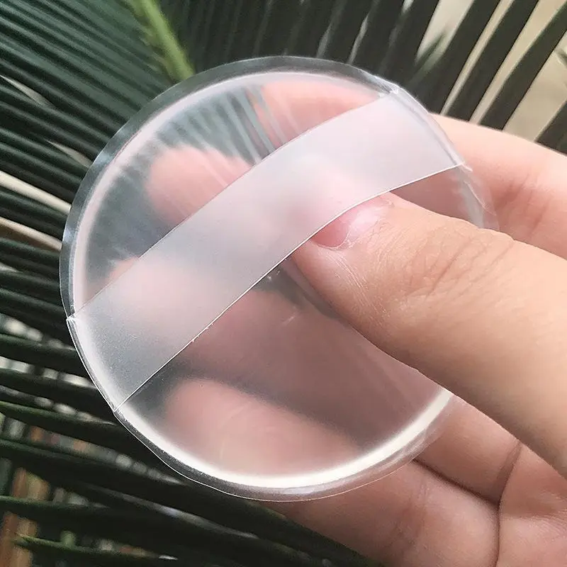 Bọt Biển Phấn Gel Silicon Mềm, Bộ 10 Cái, 5.5cm, Để Mỹ Phẩm, Thích Hợp Cho Kem Nền Mặt, Kem BB, Không Ăn Phấn, Dụng Cụ Trang Điểm