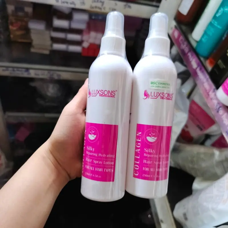 Xịt Dưỡng Tóc Collagen LUXSONS ,Xịt Keratin Mượt Tóc Tinh Chất Chăm Sóc Tóc Nhuộm Uốn Khô Xơ Hư Tổn. 4