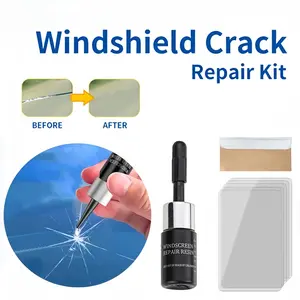 【OTTO】Lem perbaikan kaca mobil/lem kaca retak mobil/lem kaca/perbaikan kaca depan/cairan perbaikan kaca jendela samping, mudah memperbaiki retakan kaca Car