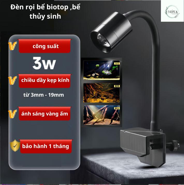 Đèn led thủy sinh rọi bể cá có zoom chỉnh tiêu cự ,spot light cho bể biotop.