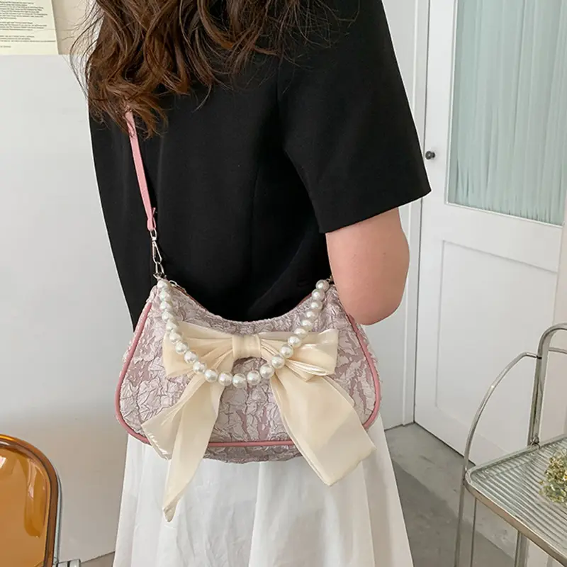 Túi Xách Tay, Phong Cách Cổ Điển Túi Đeo Chéo Có Nơ, Thời Trang, Dành Cho Nữ, Túi Đeo Vai Hợp Xu hướng 8