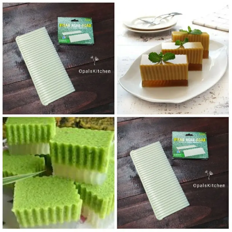 Pisau Agar Puding Gelombang Kentang Crinkle Cut Plastik Sin Lian