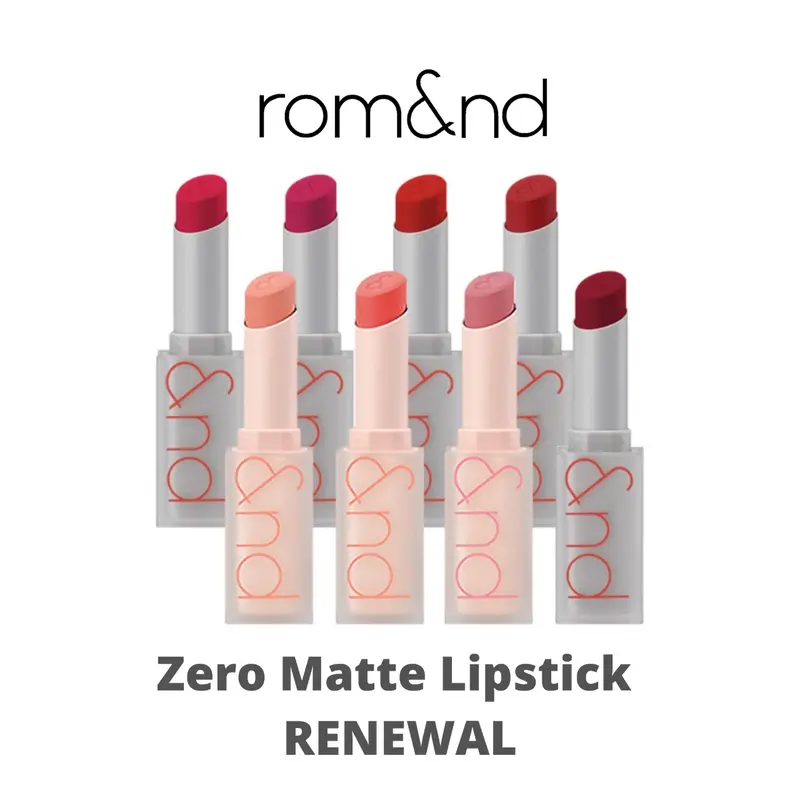 ROMAND Zero Matte Lipstick (13 Colors) + New Arrivals! Mood Editions (7 Colors) 3