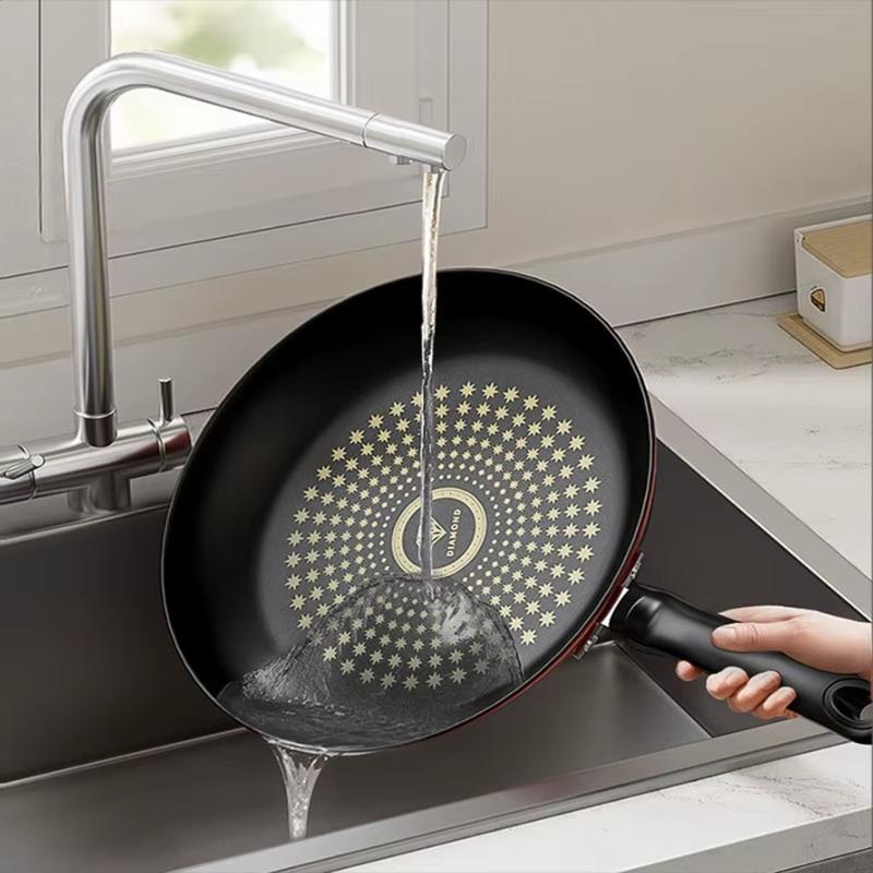 Product Introduction of New Non-Stick Pan with Lid Easy to Clean Frying Pan Multi-functional Iron Fried Steak Pot Gas Induction Cooker 18