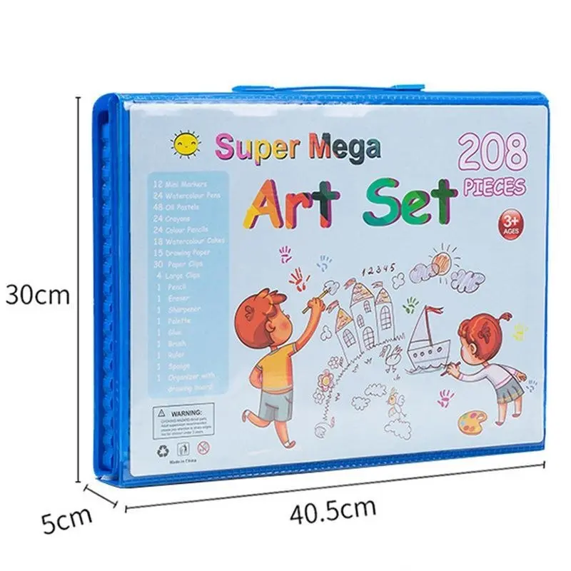 Crayon Set Lengkap Isi 208PCS / Alat Mewarnai Anak Lengkap Murah 5