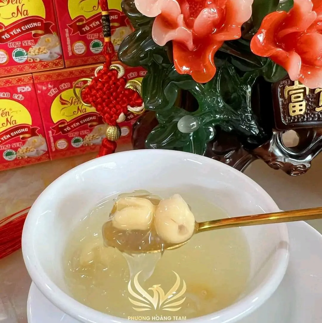 Yến sào chưng sẵn hạt sen Yến Na