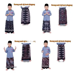 Sarung instan anak 20ribuan usia 3-13 tahun M Brown Motif gus iqdam batik Pekalongan 12-13 Tahun Boys' Islamic Clothing baju koko anak laki celana Muslim Katun Setelan Turki Kurta Panjang Pendek Cowok Cowok Peci Peci Gamis Bayi Nyaman