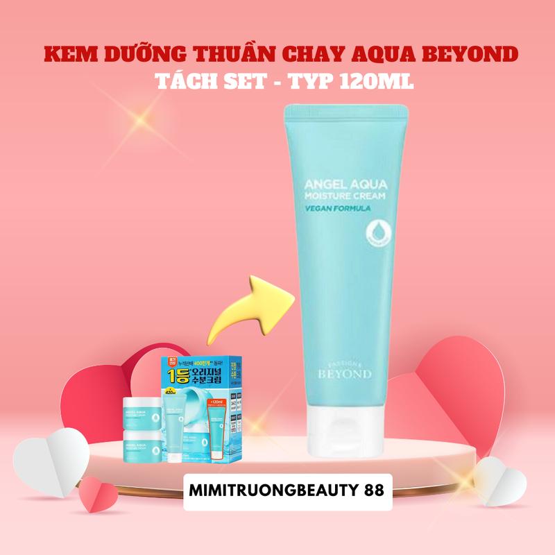 Typ 120ml_Tách set_Kem dưỡng ẩm thuần chay Beyond Angel Aqua phiên bản màu xanh