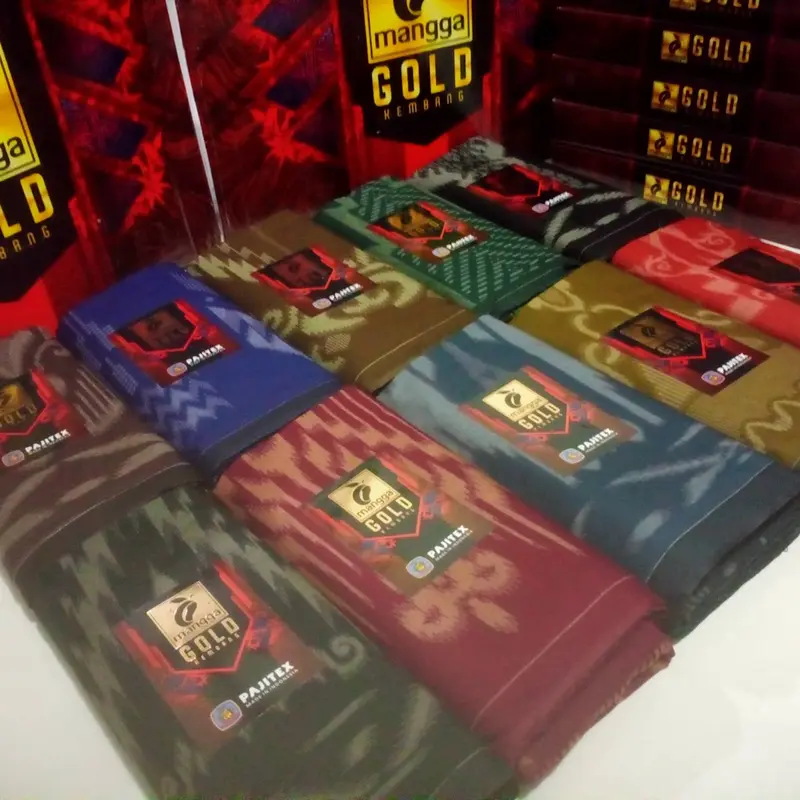 Sarung Mangga Gold Kembang Motif Terbaru Pria Dewasa Corak Kain 1