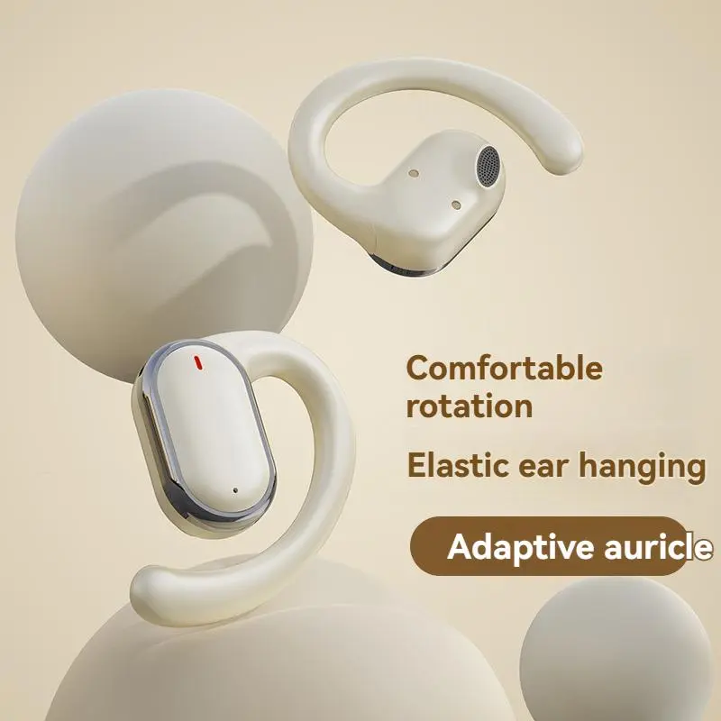 Wireless Bone Conduction Headset, Ear Hook Design Earphone with Digital Display, Noise Cancelling Headset for Sports Running 5