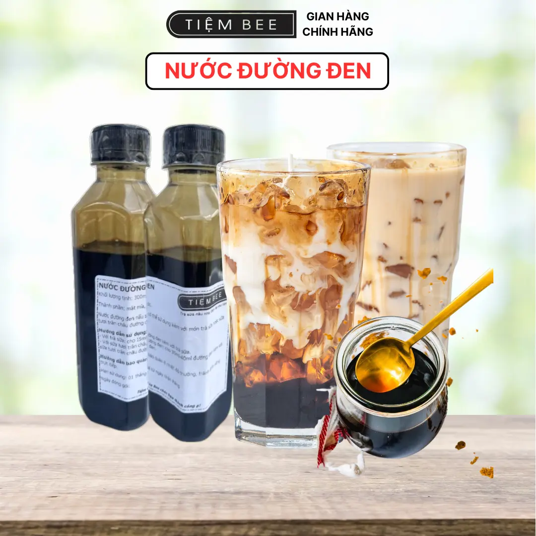 [300gr] Nước Đường Đen Nấu Sẵn Tiệm Nhà Bee 300gr