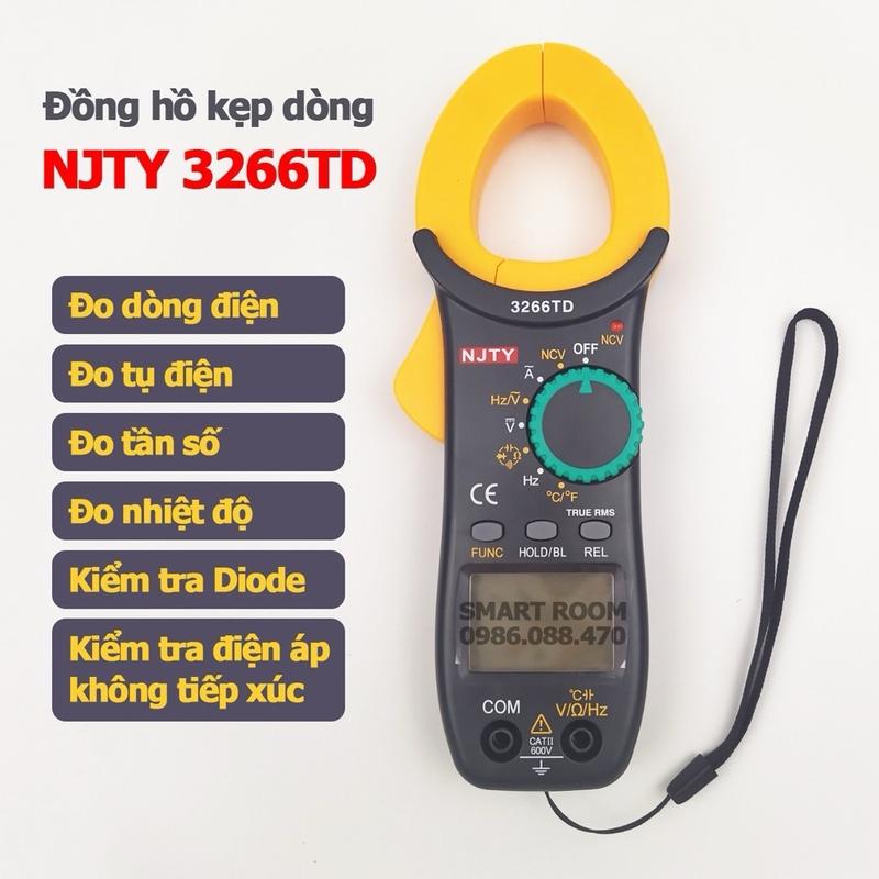 ￼Ampe kìm Đồng hồ kẹp dòng vạn năng NJTY 3266TD đo tụ, tần số, nhiệt độ, điện trở, điện áp Vietnam Bảo hành của nhà sản xuất ampe ampe  kìm hioki ampe kìm  fluke mạch vôn kws 2303c