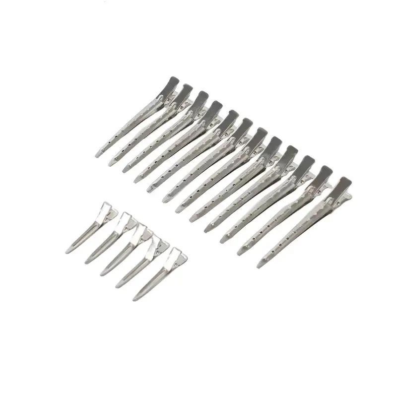 Kẹp Tóc Miệng Vịt, Phong Cách Hàn Quốc, Thiết Kế Dễ Thương, Màu Bạc, Phụ Kiện Tóc Đơn Giản, Bán Buôn Nữ