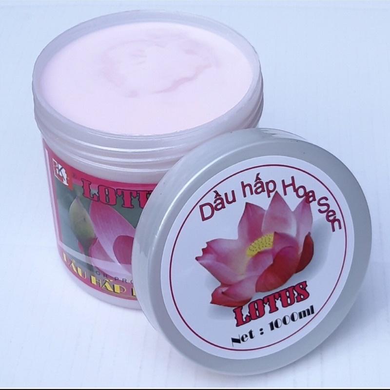 Hấp dầu kem xả ủ tóc hoa sen LK 500ml 1000ml  (hũ xám tem hồng) Nữ Women Dưỡng Tóc Chăm Sóc Tóc ủ  tóc hair spa keratin