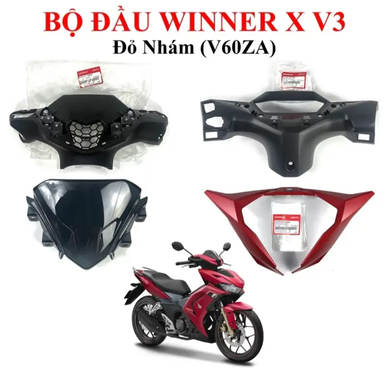 Bộ đầu Winner V3 4 món gắn cho Winner X V2 zin hãng (chưa kèm ốc,kẹp) đầy đủ màu Phụ Kiện Phụ Tùng 8