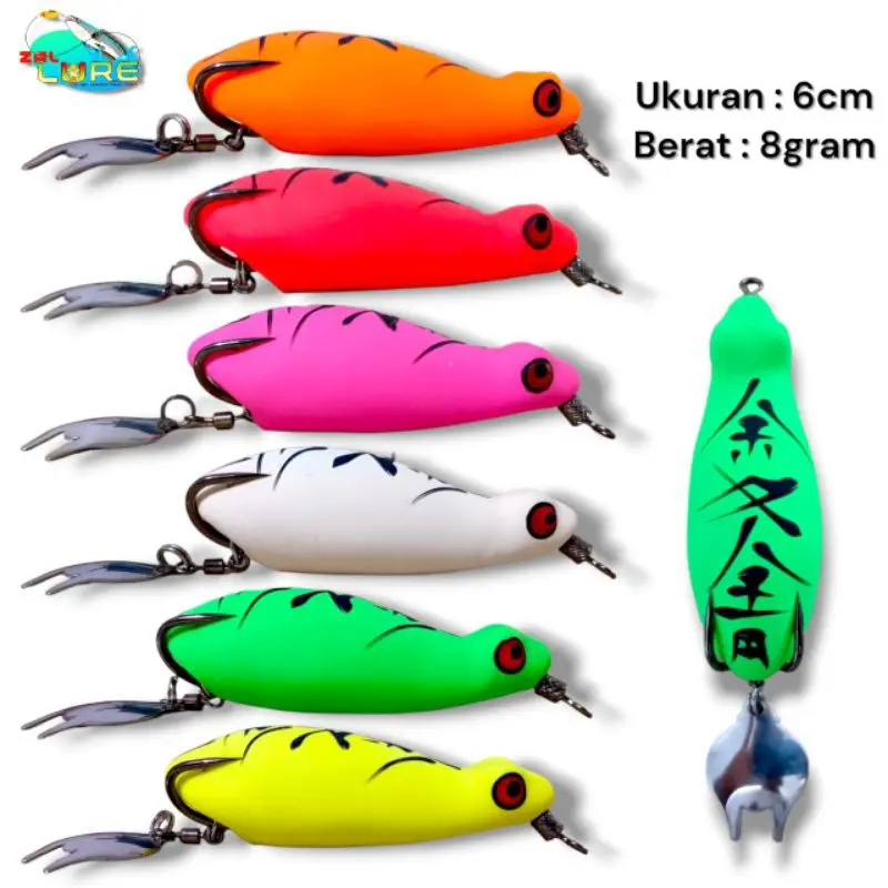 Soft Frog  ZalLure,Ukuran 6Cm Body Slim.8Gram