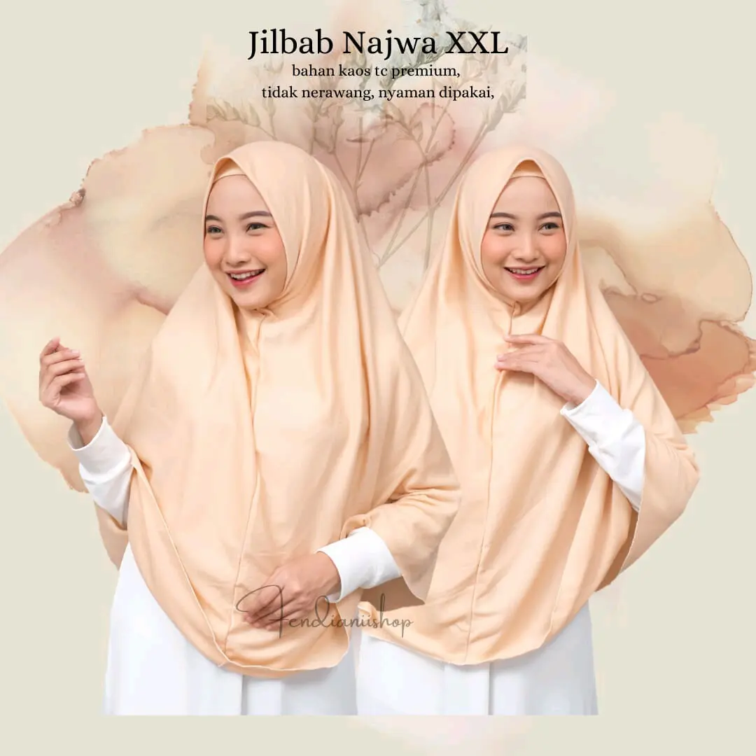 Khimar Syar'i Instan NAJWA XXL Hijab jilbab jumbo