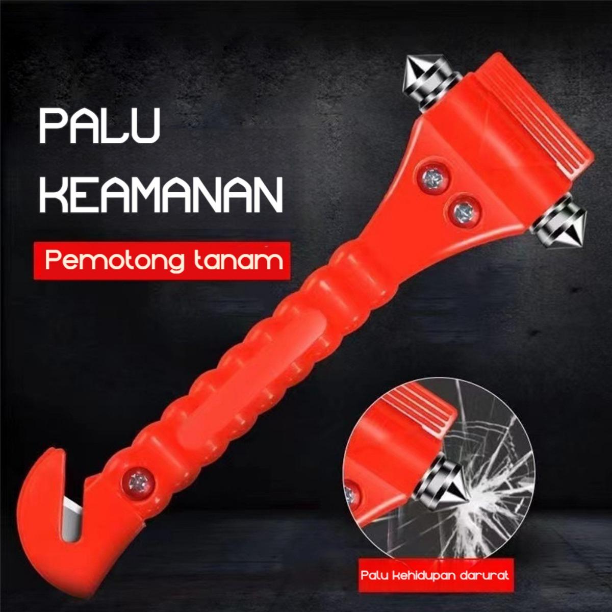 Palu Darurat Mobil 2 in 1 - Pemecah Kaca & Pemisah Sabuk Pengaman, Alat Keselamatan Portable untuk Keadaan Darurat, Emergency Hammer, Pemotong Sabuk Pengaman, Alat Survival Mobil, Aksesori Mobil Praktis, Berat 200g, Model XYZ Palu Darurat Mobil 2 in 1 - Pemecah Kaca & Pemisah Sabuk Pengaman, Alat Keselamatan Portable untuk Keadaan Darurat, Emergency Hammer, Pemotong Sabuk Pengaman, Alat Survival Mobil, Aksesori Mobil Praktis, Berat 200g, Model XYZ