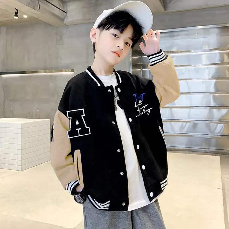 (COD Free Ongkir) REALPICT A Adambo Baseball Anak 7-8 TH Jacket Hoodie Sweater Fleece Pria Wanita Murah Terbaru Trendy Grosir Pakaian Outwear Bandung
