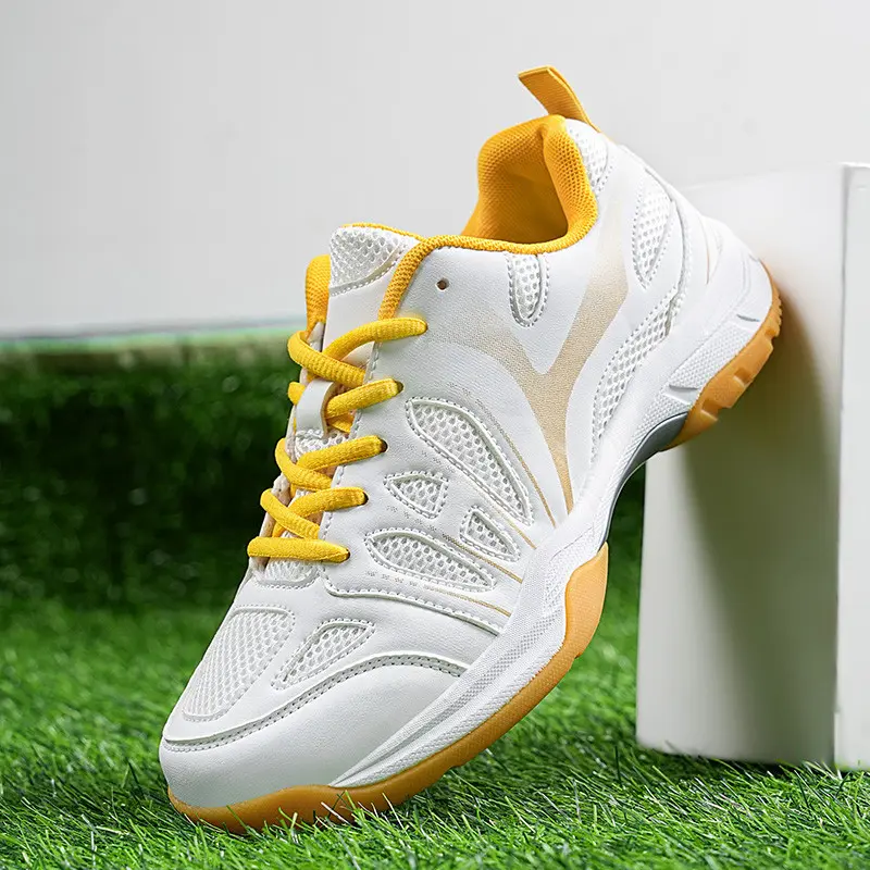 Size 35-47 ultra-light badminton shoes tennis shoes breathable Men Women shoes beef tendon sole anti-slip training shoes couple sports shoes table tennis shoes training shoes lightweight tennis shoes fitness running shoes low-top sports shoes volleyball S