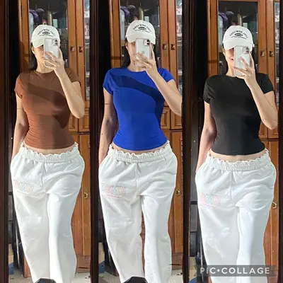 BUY 1, GET 2 FREE (3PCS) TRENDY DOUBLE LINING FRONT ONLY FULL LENGHT ...