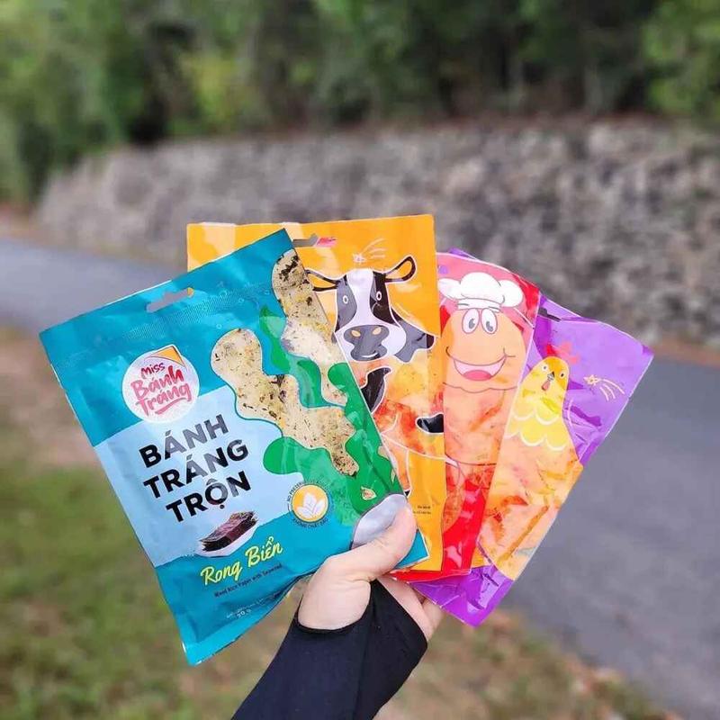  Bánh Tráng Trộn Ăn Liền Đủ Vị Sa Tế Tôm Sa Tế Bò Gà Cay Chanh Sả - Ăn Vặt 492 