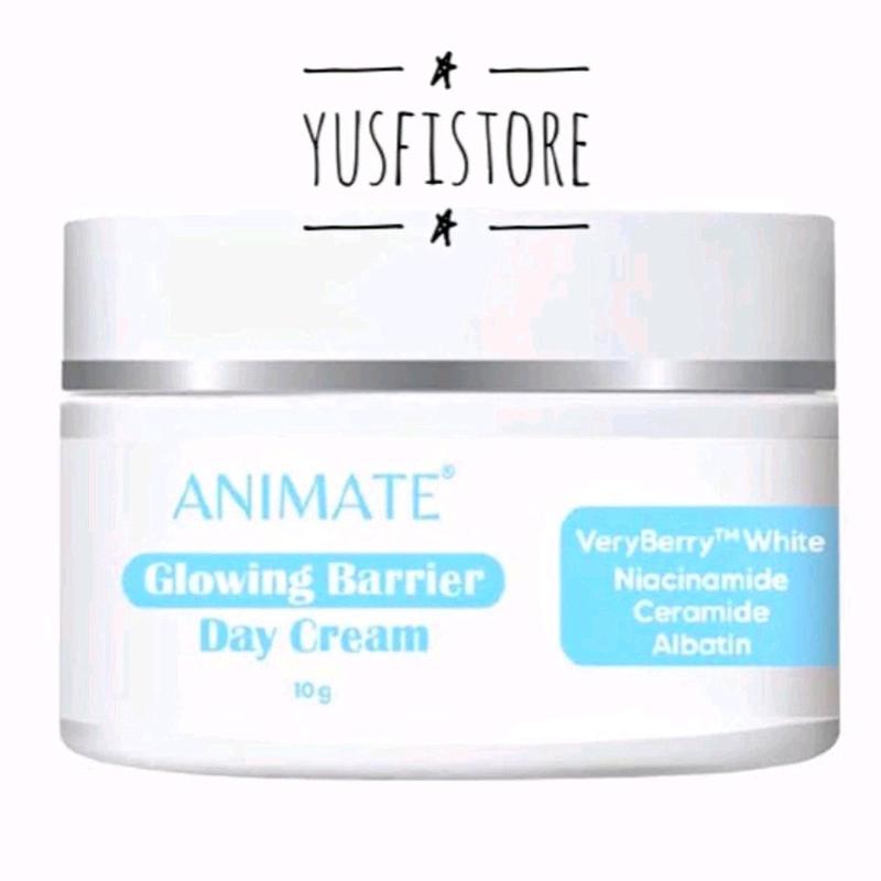 Krim Siang Animate Day Cream Glowing Barrier BIRU Pencerah Wajah Pelindung Ultra Violet UVA UVB Sinar Matahari Kulit Kering Panas Pelembab Wajah 0