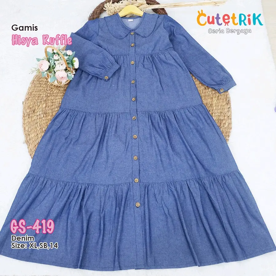 Gamis Hisya Ruffle by Cutetrik
