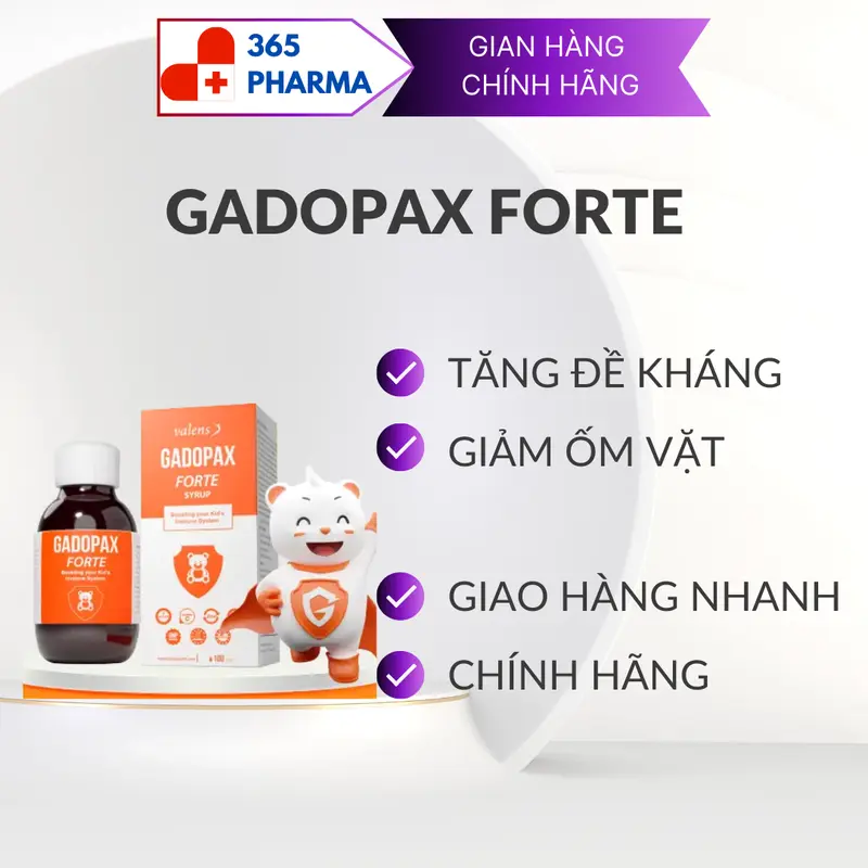 CHÍNH HÃNG Siro GADOPAX Forte tăng cường miễn dịch, tăng cường đề kháng 0