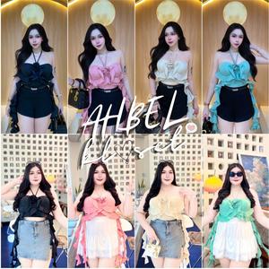 SK-112   เสื้อ พส.เวียดนาม สายเดี่ยว ไหมอิตาลี่  เสื้อผ้า ผู้หญิง  ทะเล คาเฟ่