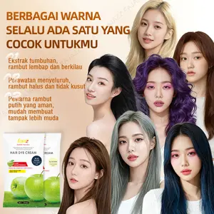 【COD】Fajazz【Paket 5 Pcs】01. Pewarna Rambut Berbahan Alami, Pewarna dan Perawatan 2 in 1, Warna Hitam Dapat Menutupi Uban, Warna Lain Lebih Efektif Jika Dipadukan dengan Bleaching.