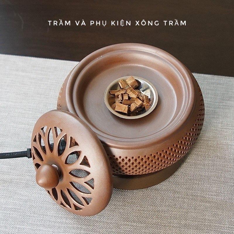 Product Introduction of Lò xông trầm hương bằng điện có đèn phát sáng, chất liệu gốm cao cấp sang trọng. Nhiệt độ cao, có dầu đủ chế độ điều chỉnh nhiệt, hẹn giờ. Xông được trầm hương miếng, bột trầm, tinh dầu  ( QUÀ TRI ÂN: Bánh xà bông trầm hương100gra Dầu Thơm Phòng Dầu Thơm 4