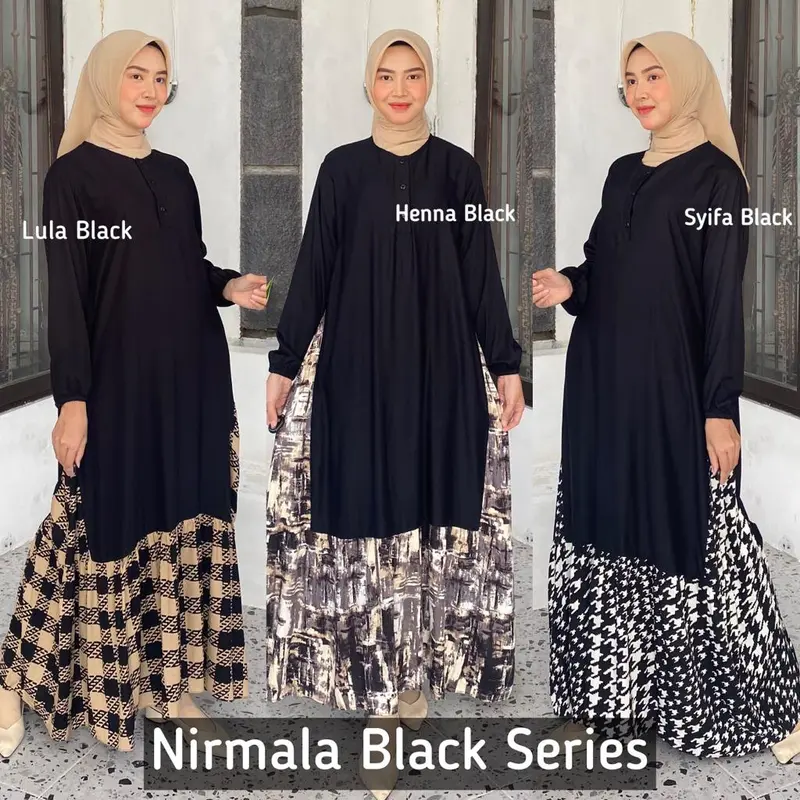 Nirmala Maxy dan Midi Dress - Gamis Twill Rayon Lebaran 6