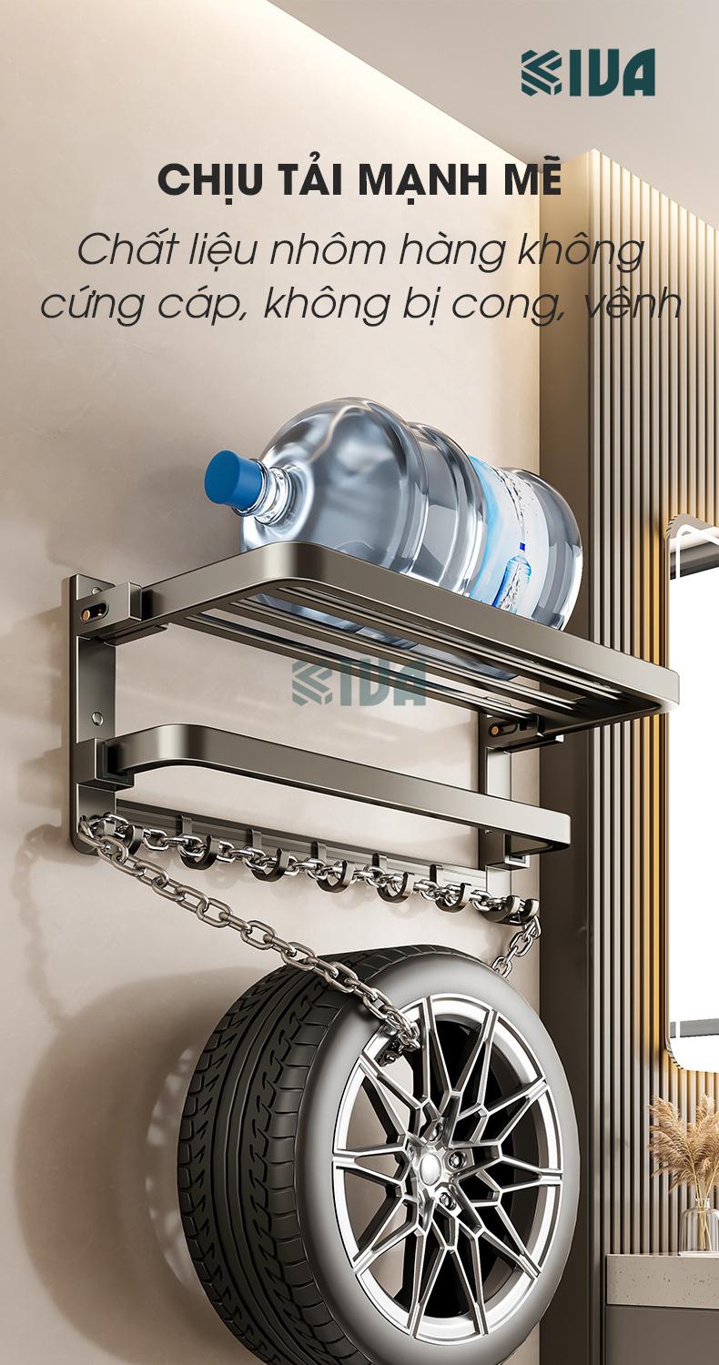 Product Introduction of Giá kệ để khăn, để đồ nhà tắm KIVA, đa dạng mẫu mã, thiết kế, kích thước và màu sắc, chất liệu nhôm hàng không cao cấp. 4