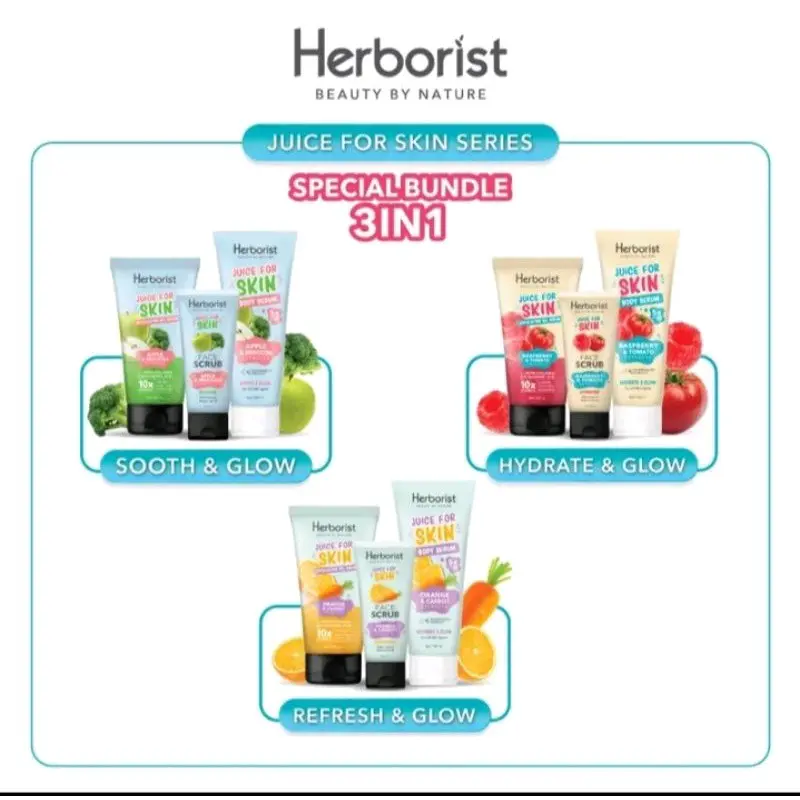 HERBORIST BODY SERUM BODY SCRUB FREE GIFT 3