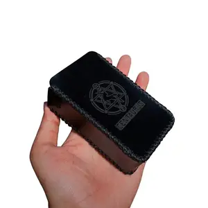 Leather Sleeve Case Full Hitam M200 Polos Asli Kerajinan Asli Kerajinan