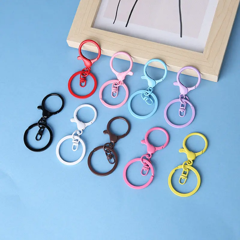 Móc Chìa Khóa Kẹp Xoay, Nhiều Màu Sắc, Chất Liệu Nhẹ Thích Hợp Cho Trang Trí Nội Thất Hiện Đại, Ví Chìa Khóa, Móc Chìa Khóa 0