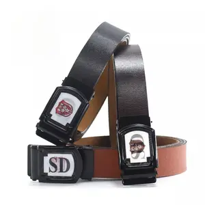 GUDANK59 -Sabuk Ikat Pinggang Sekolah SD SMP SMA 3D Gesper Pelajar Sabuk Kulit Sintetis Perempuan Laki-laki