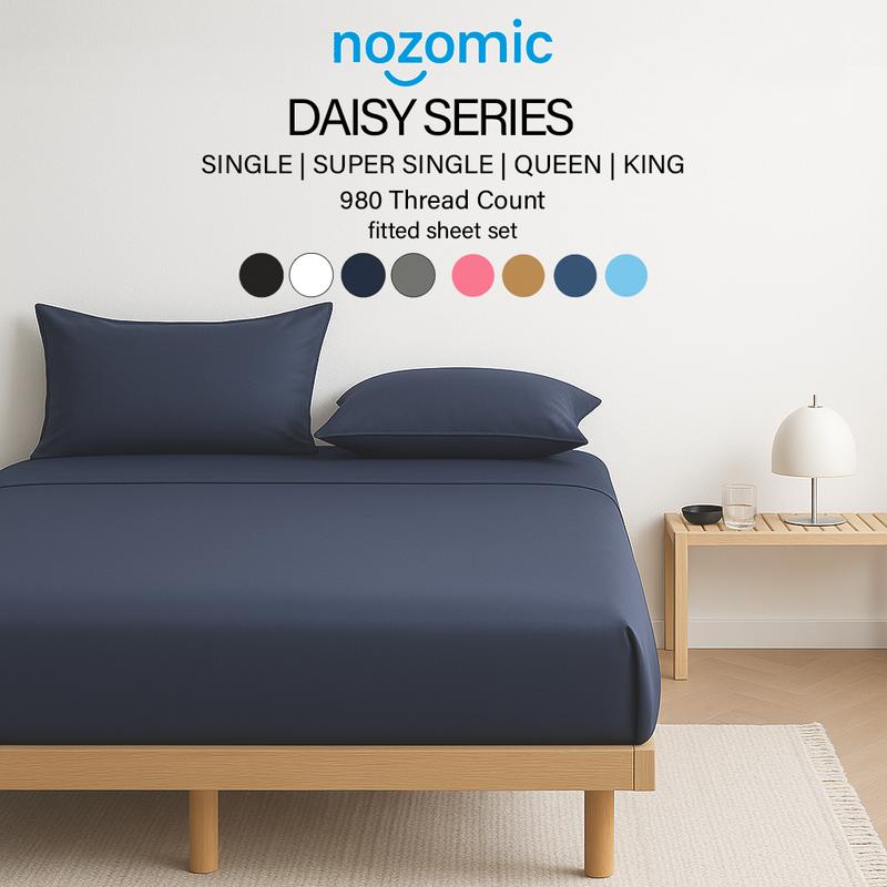 Plain Color Cadar Getah Keliling Fitted Bedsheet Set Soft with - TikTok ...