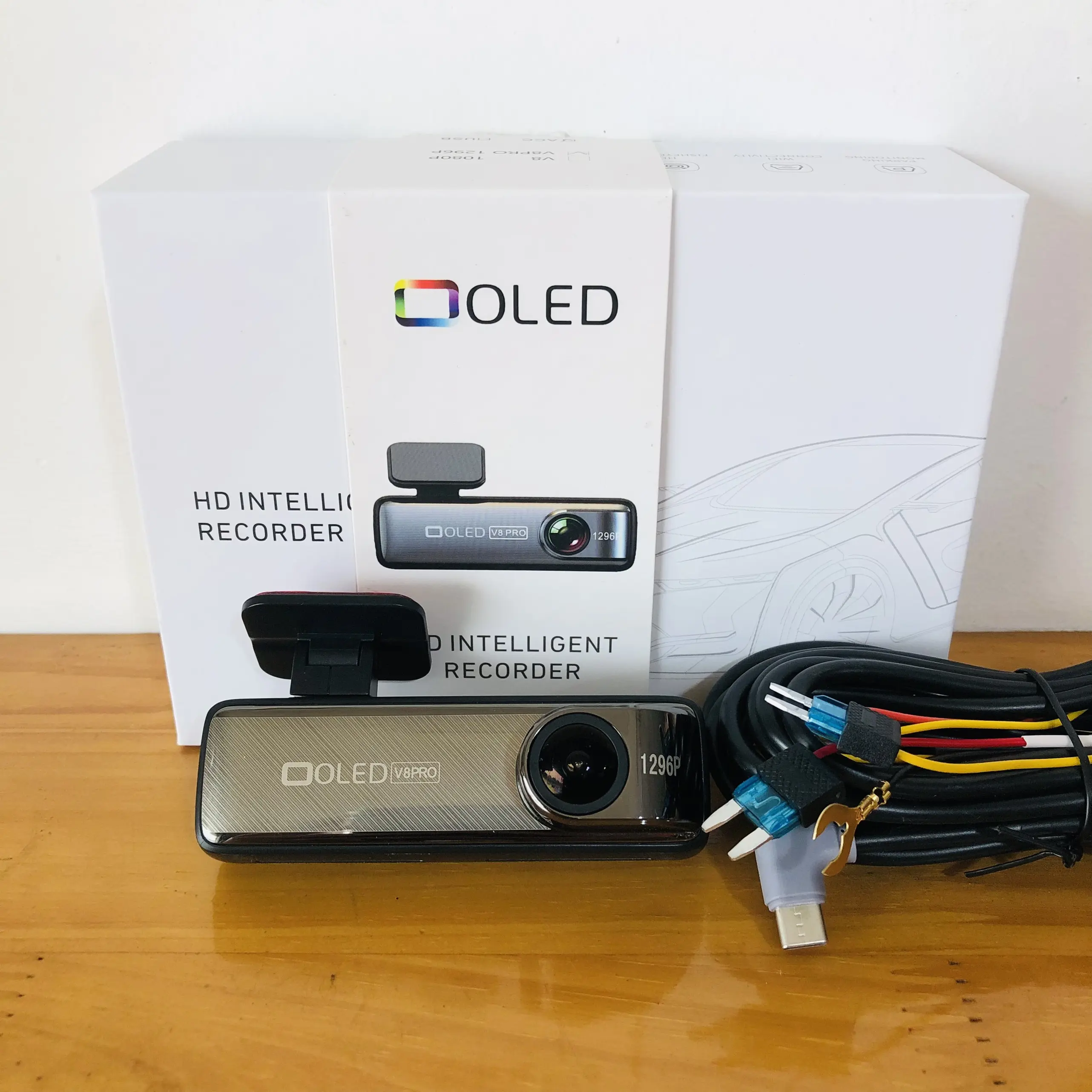 Camera Hành Trình Wifi OLEDV8 PRO - Kết Nối Điện Thoại - Giám Sát Đỗ Xe - Ghi Hình 2K