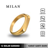 Gambar Emrys MILAN Ring Real Titanium Anti Karat Cincin Pria Wanita - SILVER, 9 dari Emrysid Kota Bandung 2 Tokopedia