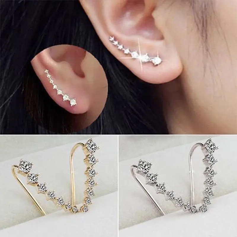 TC Anting Garis FA07 Comet Berlian Fashion Wanita Korea Aksesoris Murah A060 1