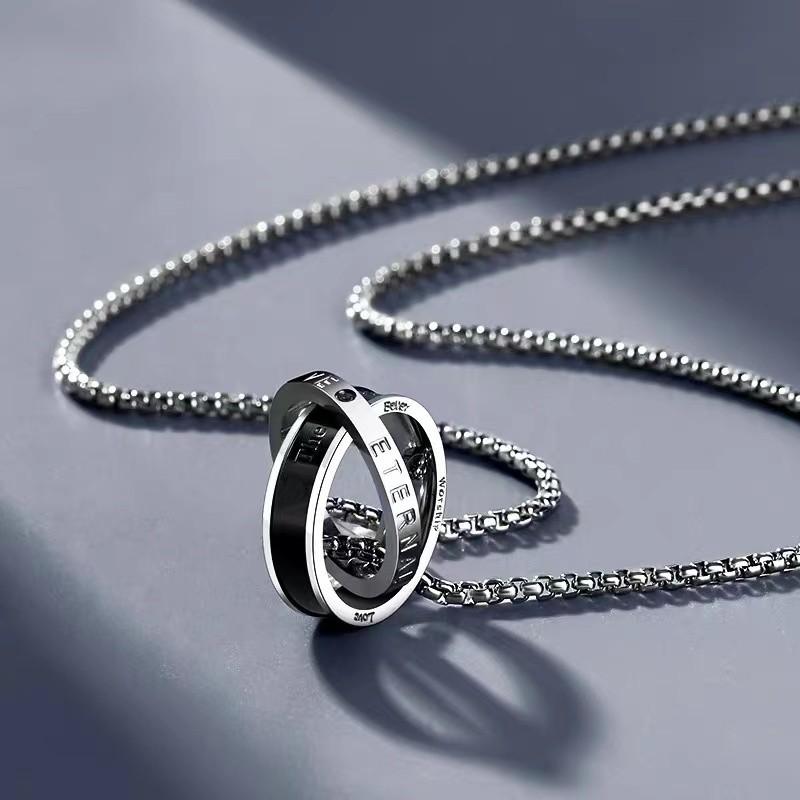 Mua là mê chê thì hoàn về Vòng Cổ Trơn Titan Unisex Kết Hợp Nhẫn Đôi Phong Cách Độc Đáo Basic Hiphop Thời Trang Cho Nam và Nữ TAVI STUDIO vòng cổ Jewelry Chain