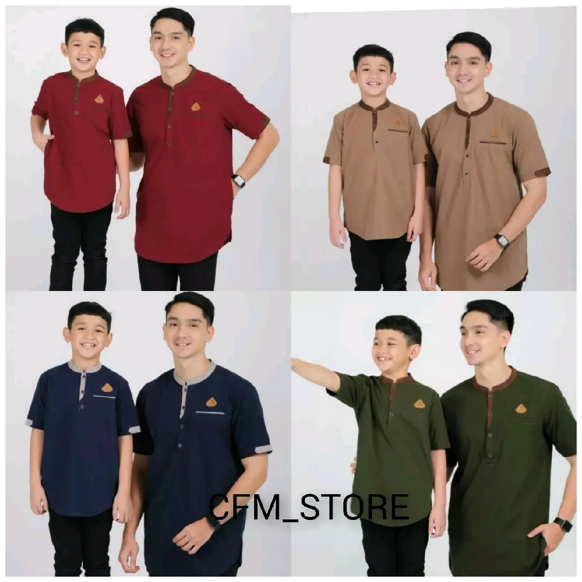 KOKO KURTA LENGAN PENDEK COUPLE AYAH ANAK TERBARU 2024 MATT KATUN TOYOBO IMPORT ADEM SERAP KRINGAT Baju Muslim Pria Dewasa