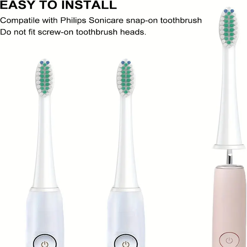 Đầu Bàn Chải Đánh Răng, Tương Thích Với Philips, Đầu Bàn Chải Thay Thế, Vỏ Bảo Vệ, Lông Bàn Chải Mềm, Đầu Thay Thế Bàn Chải Đánh Răng Điện, Để Bảo Vệ Sức Khỏe Răng Miệng 5