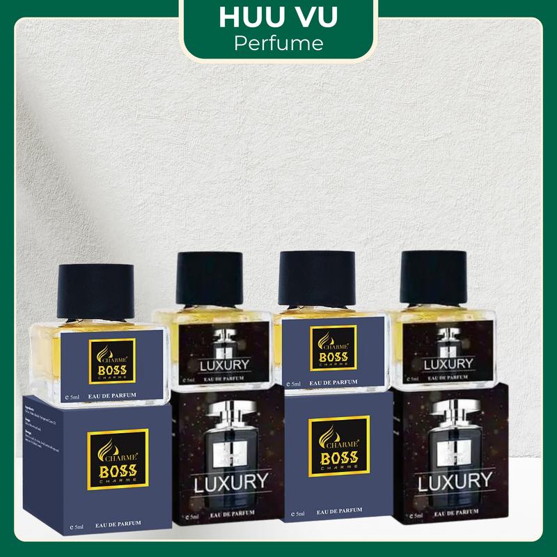 Combo 4 Gồm 2 Nước Hoa Charme Boss 5ml + 2 Nước Hoa Charme Luxury 5ml Nữ Cosmetic Perfume