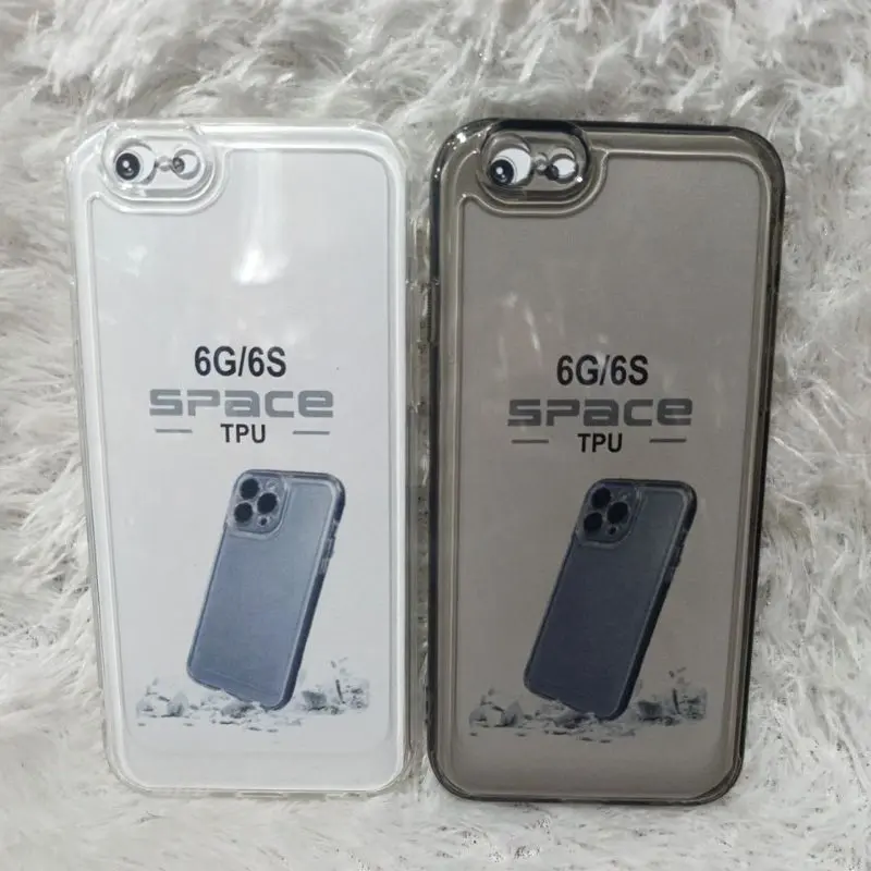 Softcase Casing IP 6G 6S Case silikon Clear Bening transparan pro Camera+ pelindung Camera bahan full karet tahan lama