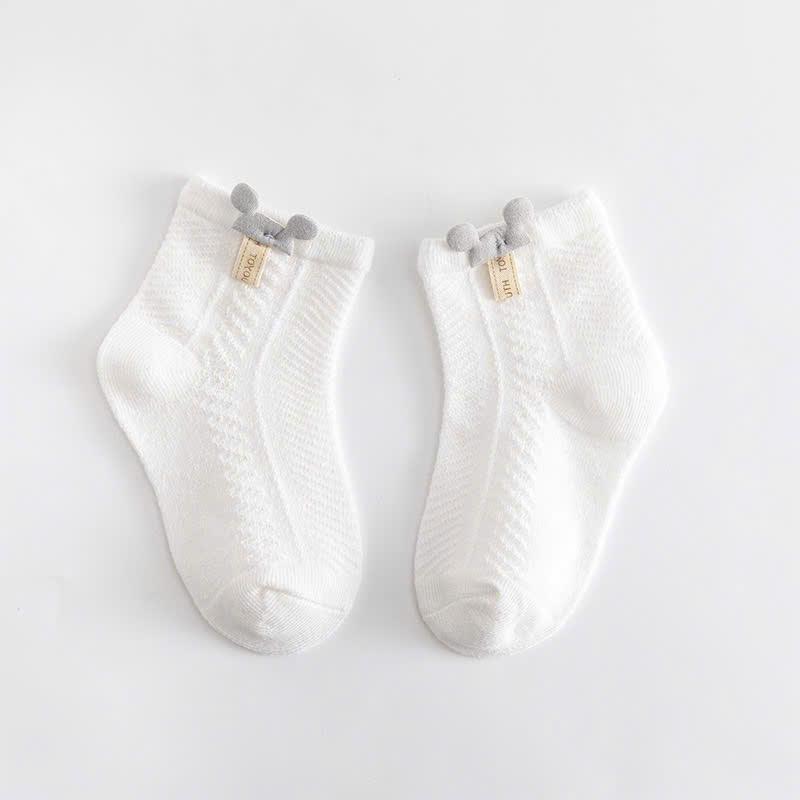 Bộ 4 đôi tất lưới Mickey điều hoà Cotton mềm mịn thoáng khí cho bé từ 0-3 tuổi - Vải Cotton 7