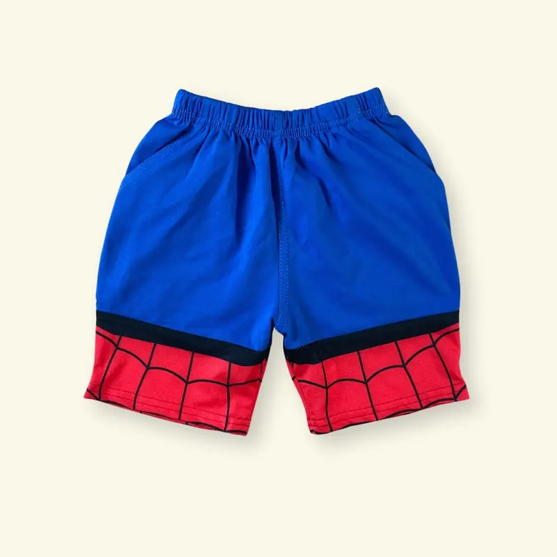Bộ đồ siêu nhân cho bé trai nhện lửng dạ quang Huko HB139, chất vải cotton, in chuyển nhiệt, cân nặng 10-30kg Thun 7